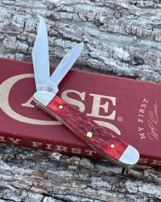 CASE XX ** 2024 MY FIRST CASE PEACH SEED OLD RED PEANUT