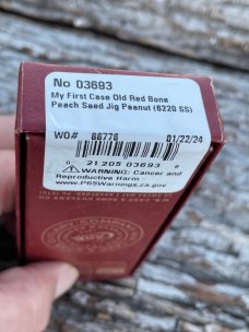 CASE XX ** 2024 MY FIRST CASE PEACH SEED OLD RED PEANUT