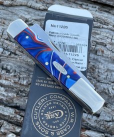 CASE XX ** 2024 PATRIOTIC KIRINITE SMOOTH RAZOR KNIFE