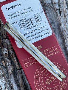 CASE XX ** FIRST PRODUCTION RUN 2024 NATURAL SMOOTH BONE XX OVAL SHIELD SMALL LOCKBACK
