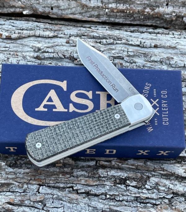 CASE XX ** FIRST PRODUCTION RUN 2024 SMOOTH BLACK BURLAP MICARTA LONGHOUSE
