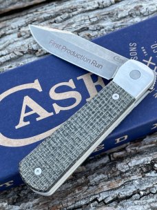 CASE XX ** FIRST PRODUCTION RUN 2024 SMOOTH BLACK BURLAP MICARTA LONGHOUSE