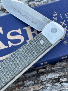 CASE XX ** FIRST PRODUCTION RUN 2024 SMOOTH BLACK BURLAP MICARTA LONGHOUSE