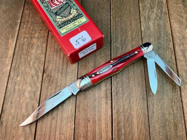Robeson Mastercraft by Queen Fiddleback Whittler Red Carved Stag Bone 1 of 200 Robeson Mastercraft by Queen Fiddleback Whittler Red Carved Stag Bone 1 of 200
