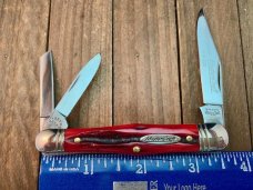 Robeson Mastercraft by Queen Fiddleback Whittler Red Carved Stag Bone 1 of 200 