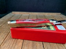 Robeson Mastercraft by Queen Fiddleback Whittler Red Carved Stag Bone 1 of 200 