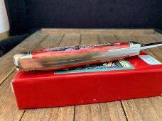 Robeson Mastercraft by Queen Stockman Red Carved Stag Bone 1 of 200 2009