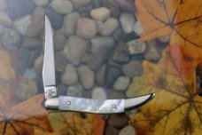 2005 CASE XX 810096SS MOP SMALL TOOTHPICK SMOOTH PEARL