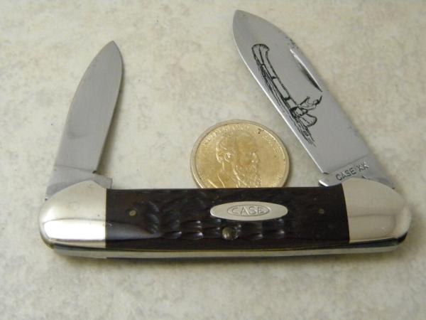 Case XX USA 5 Dot 62131 Bone Canoe Knife