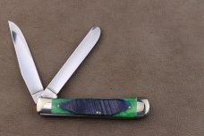 2019 CASE XX 6254SS SMOOTH GREEN BONE WITH BLUE SAWCUT HANDLES