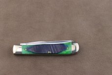2019 CASE XX 6254SS SMOOTH GREEN BONE WITH BLUE SAWCUT HANDLES