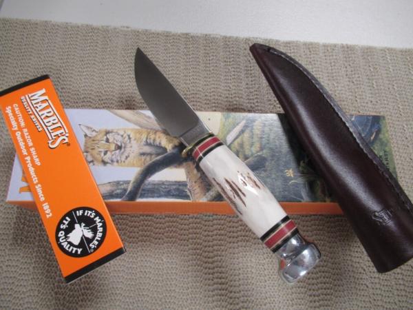 Marbles Plainsman Stag & Aluminum Pommel   