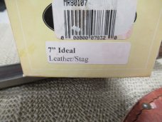 Marbles 7" Ideal Leather & Stag Pommel   