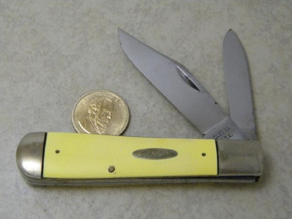 *RARE* Case XX USA 3299 1/2 Flat Yellow Railsplitter Jack Knife 1965-69 *RARE* Case XX USA 3299 1/2 Flat Yellow Railsplitter Jack Knife 1965-69