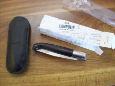 A.G.A. Campolin Pattada Scarce Italian Automatic African Black Ebonywood UNUSED W/Pouch & Box