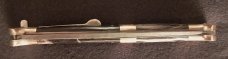 13" Double Eagle Picklock Switchblade. Damascus Blade and Buffalo horn handles.
