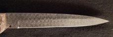 13" Double Eagle Picklock Switchblade. Damascus Blade and Buffalo horn handles.