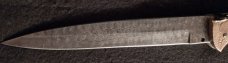 13" Double Eagle Picklock Switchblade. Damascus Blade and Buffalo horn handles.