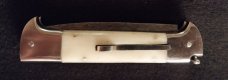9" Handmade Eaglehead Switchblade with Damascus Blade 