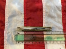 1984 Bulldog Brand “Cowboys’s Pet” Stockman Knife w/ Nice Green Bone Handles -NOS