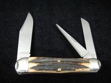 Great Eastern Cutlery Sambar Stag Stockyard Whittler Knife 1 Of 376 NIT 291319