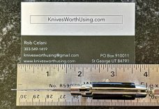 Miniature Keychain Switchblade Knife, Italy, Anchor Over Inox, Black Plastic Handle, Original Box
