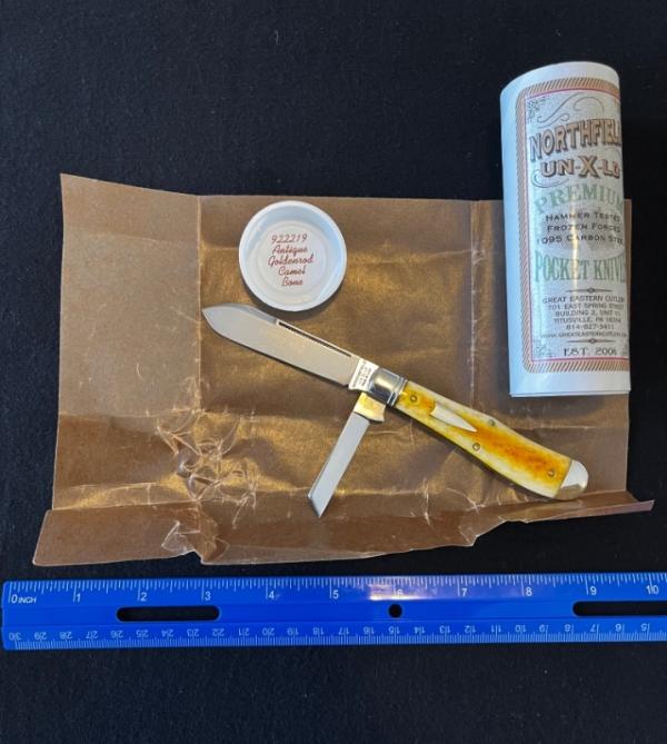 Great Eastern GEC Eureka Jack #92 Antique Goldenrod Bone Northfield UN-X-LD 922219