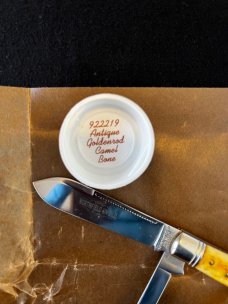 Great Eastern GEC Eureka Jack #92 Antique Goldenrod Bone Northfield UN-X-LD 922219