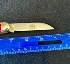 Great Eastern Cutlery GEC Tidioute #53 Cinnamon Sugar Acrylic Equal End Cuban Knife 1 Of 25 531212