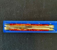 Great Eastern Cutlery GEC Tidioute #53 Cinnamon Sugar Acrylic Equal End Cuban Knife 1 Of 25 531212