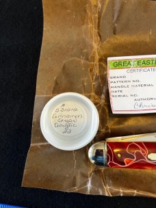 Great Eastern Cutlery GEC Tidioute #53 Cinnamon Sugar Acrylic Equal End Cuban Knife 1 Of 25 531212