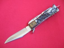 Vintage Italian Zoppis Jaguar Ring Pull Switchblade Knife