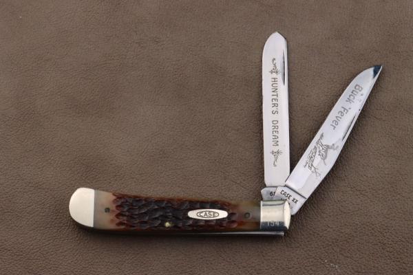 1989 CASE XX 6254CV BROWN JIGGED BONE TRAPPER BUCK FEVER #154 1989 CASE XX 6254CV BROWN JIGGED BONE TRAPPER BUCK FEVER #154