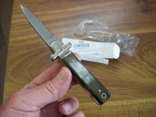 A. G. A. Campolin Dominus Lever Maltese Cross 6 Incher W/Brazilian Horn Handles  NIB