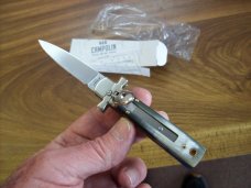 A. G. A. Campolin Dominus Lever Maltese Cross 6 Incher W/Brazilian Horn Handles  NIB