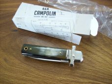A. G. A. Campolin Dominus Lever Maltese Cross 6 Incher W/Brazilian Horn Handles  NIB