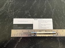 1960's Bargeon Switchblade Knife, Imitation Stag Handle, France, Unused