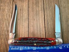 Robeson Shuredge by Queen Hawbaker Muskrat Red Carved Stag Bone 1 of 100 