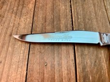 Robeson Shuredge by Queen Hawbaker Muskrat Red Carved Stag Bone 1 of 100 