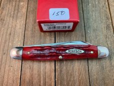 Robeson Shuredge by Queen Hawbaker Muskrat Red Carved Stag Bone 1 of 100 