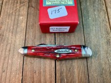 Robeson Mastercraft by Queen Humpback Whittler Red Carved Stag Bone 1 of 200 