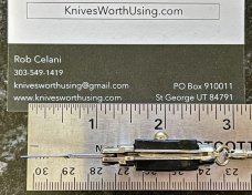 Miniature Keychain Switchblade Knife, Taiwan, 2.75 Inch Fishtail Style, Unused 