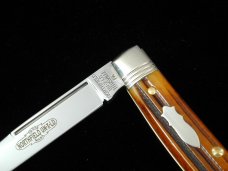 Great Eastern Cutlery Antique Yellow Spring Field Bone Congress Clerk Knife 130224 Wharncliffe