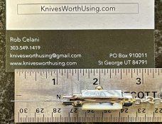 Miniature Keychain Switchblade Knife, Taiwan, 2.75 Inch Fishtail Style, Unused