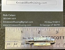Miniature Keychain Switchblade Knife, Taiwan, 2.75 Inch Fishtail Style, Unused