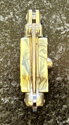 Miniature Keychain Switchblade Knife, Taiwan, 2.75 Inch Fishtail Style, Unused