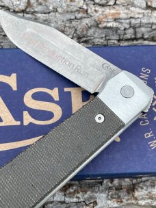 CASE XX ** FIRST PRODUCTION RUN 2024 SMOOTH OD GREEN CANVAS MICARTA LONGHOUSE