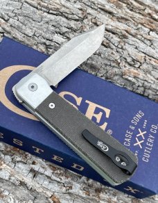 CASE XX ** FIRST PRODUCTION RUN 2024 SMOOTH OD GREEN CANVAS MICARTA LONGHOUSE