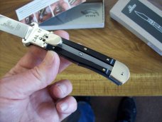 Hubertus Knife Shellpuller Patronenzieher Solingen Large Size 11 Exotic Black Ebonywood UNUSED NIB.