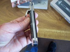 Hubertus Knife Shellpuller Patronenzieher Solingen Large Size 11 Exotic Black Ebonywood UNUSED NIB.